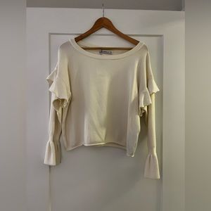 Cream Zara Sweater in Size L